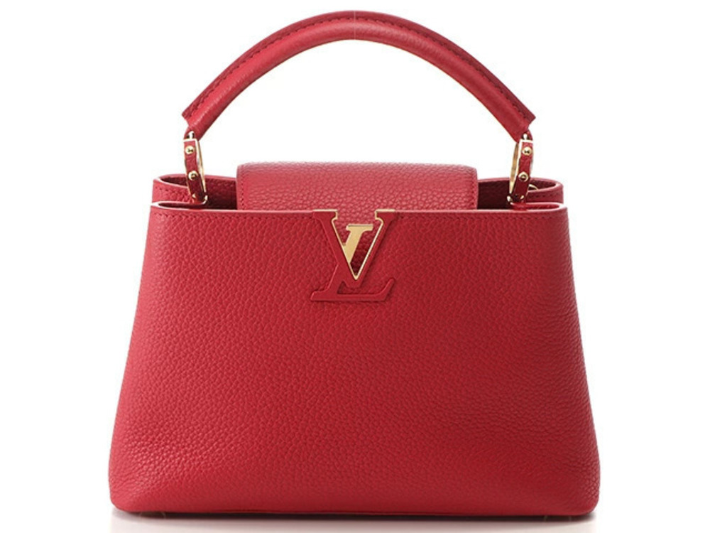 LOUIS VUITTON Capucines Taurillon Leather Ruby
